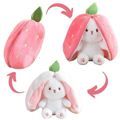 Soft Strawberry Zipper Bunny Soft