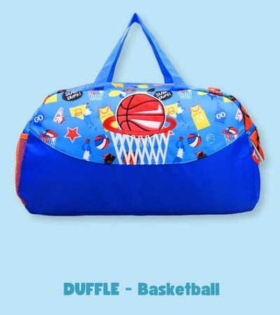 Slam Dunk Basketball-Themed Duffle Gym Bag – Perfect for Active Kids