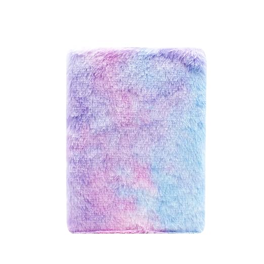 Cute Fabric Fur Diaries Notebook (Multicolor)