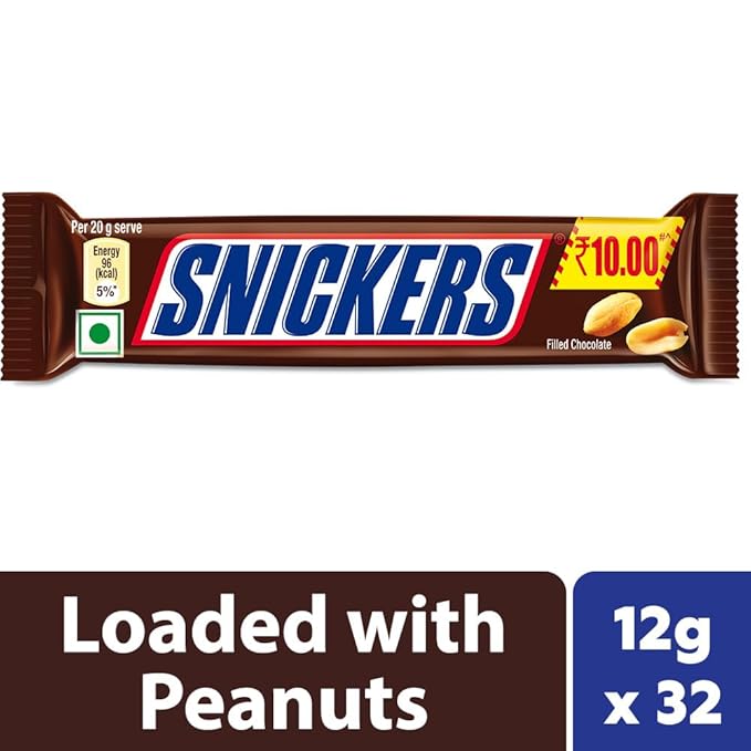 Snickers Peanut Filled Chocolate Bars 15 gms (Box)