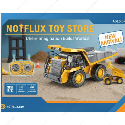 RC Dump Truck Remote Control Construction Vehicle, Kids RC Construction, Dump Truck for Boys, Construction Toys, Toy for Kids