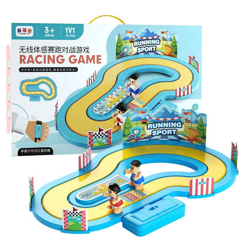 Motion Sensing Racing Board Game for Kids, Gesture Control Running Track Toy, 2 Player Battle Game, Parent Child Interactive Activity, Race Track Toy for Boys & Girls Age 3+