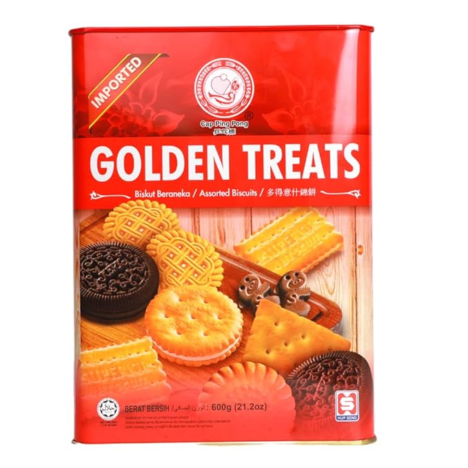 Golden Treats Assorted Biscuits/Biskut Beraneka, 600g