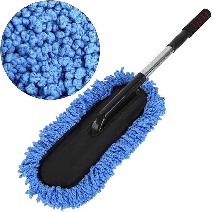 Soft Microfiber Car Duster Exterior with Retractable Handle