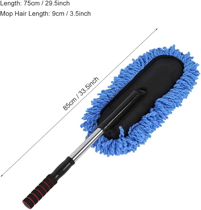 Soft Microfiber Car Duster Exterior with Retractable Handle