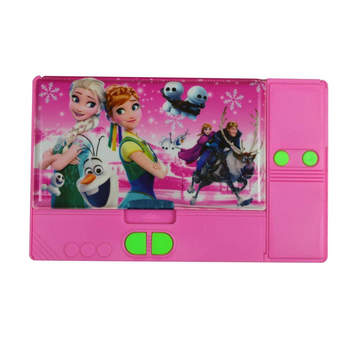 Frozen Elsa and Princess Anna Sisters Jumbo Pencil Box for Girls (Pink)