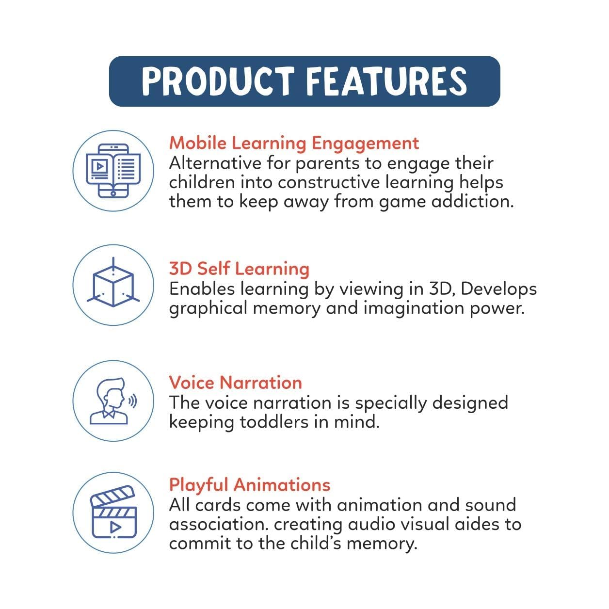 Animal AR 3D Safari Augmented Reality Flash Cards, 42 Cards, Ages 3+, Educational Learning Toy