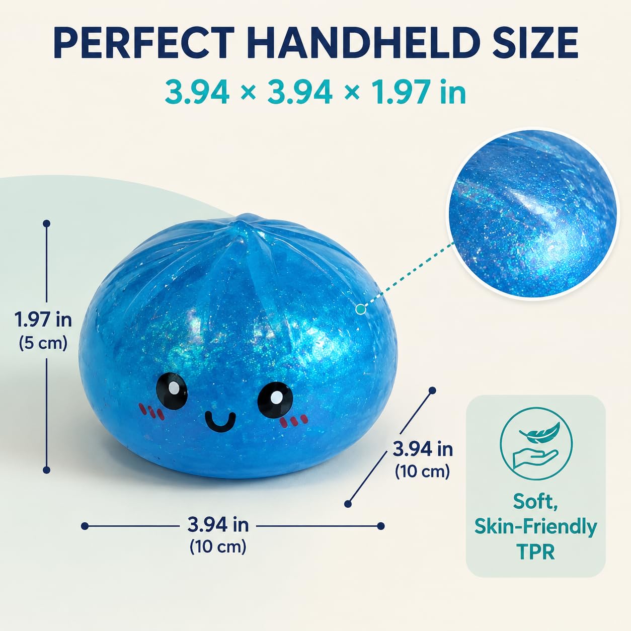 Squishy Ball |Squishy Mystery Box | Cute Big Stress Ball | Fidget Sensory Toy for Adults Anxiety Relief | (PC of 1 Multi - Colour)