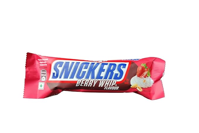 Snickers Berry Whip Flavour | 24-Pack Strawberry Nougat and Peanut Chocolate Bars