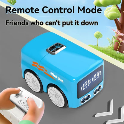 Magic Mini Bus, 2.4 GHZ Inductive Car That Follows Drawn Line, Interactive Magic Mini Bus with Gestures Follow & Escape Modes, Idea Gift for 6+ Kids Boys Girls and Adults (Random Color)