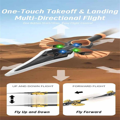 Flying Sword RC Drone for Kids & Adults -  Remote Control, 3-Speed Glider with 360° Flip, Double Battery,Easy to Fly Toy Gift