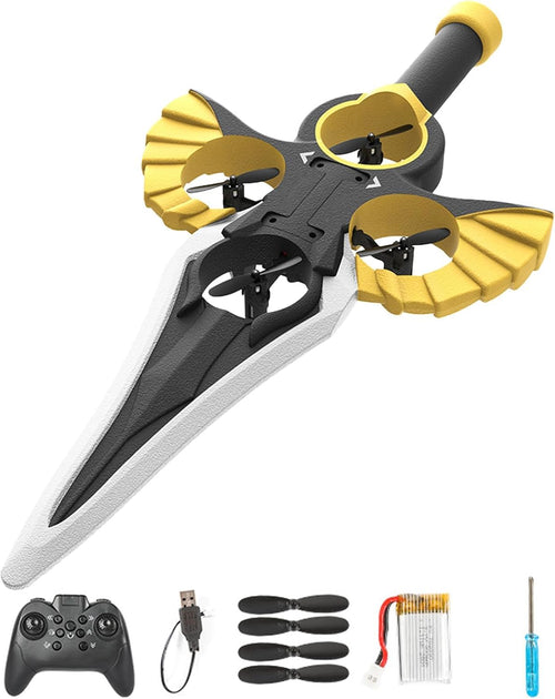 Flying Sword RC Drone for Kids & Adults -  Remote Control, 3-Speed Glider with 360° Flip, Double Battery,Easy to Fly Toy Gift