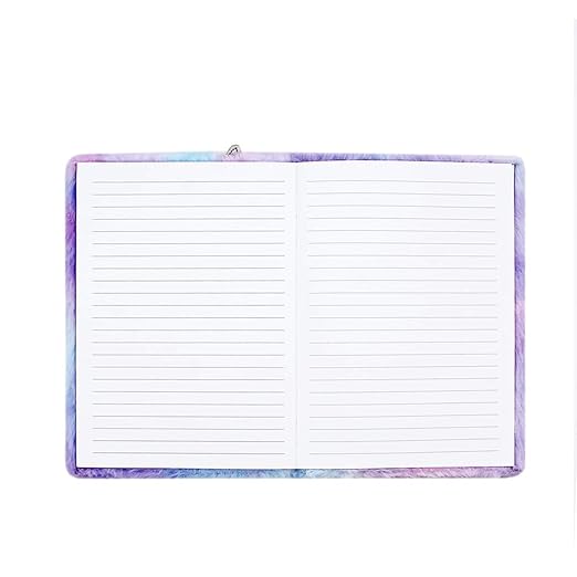 Cute Fabric Fur Diaries Notebook (Multicolor)