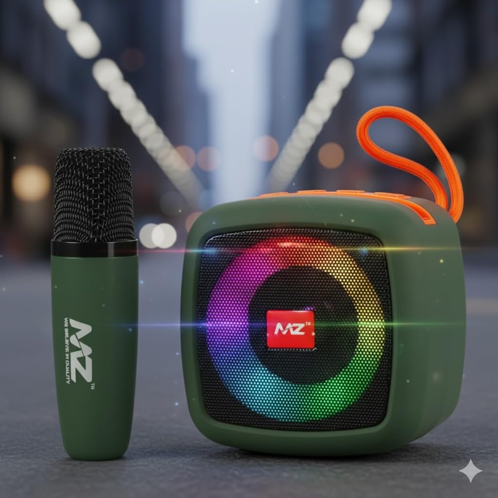 Mini Karaoke Machine with Kids Microphone bluetooth speaker