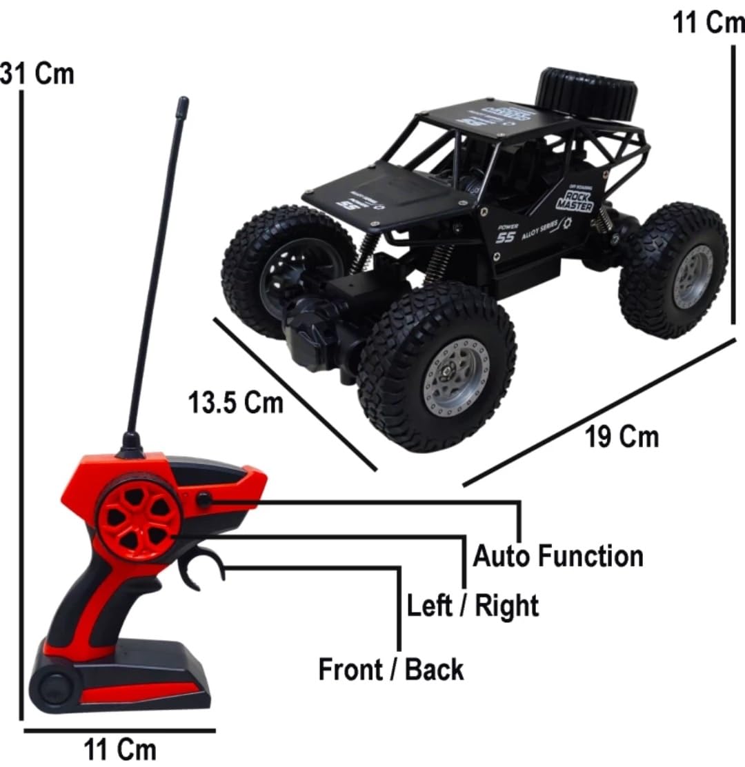 Wonder Toy Remote Control Rock Crawler Master Car for Kids - Monster Truck Rock Climbing Car Toy for Kids (Random Colours)