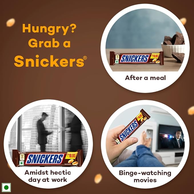 Snickers Peanut Filled Chocolate Bars 15 gms (Box)