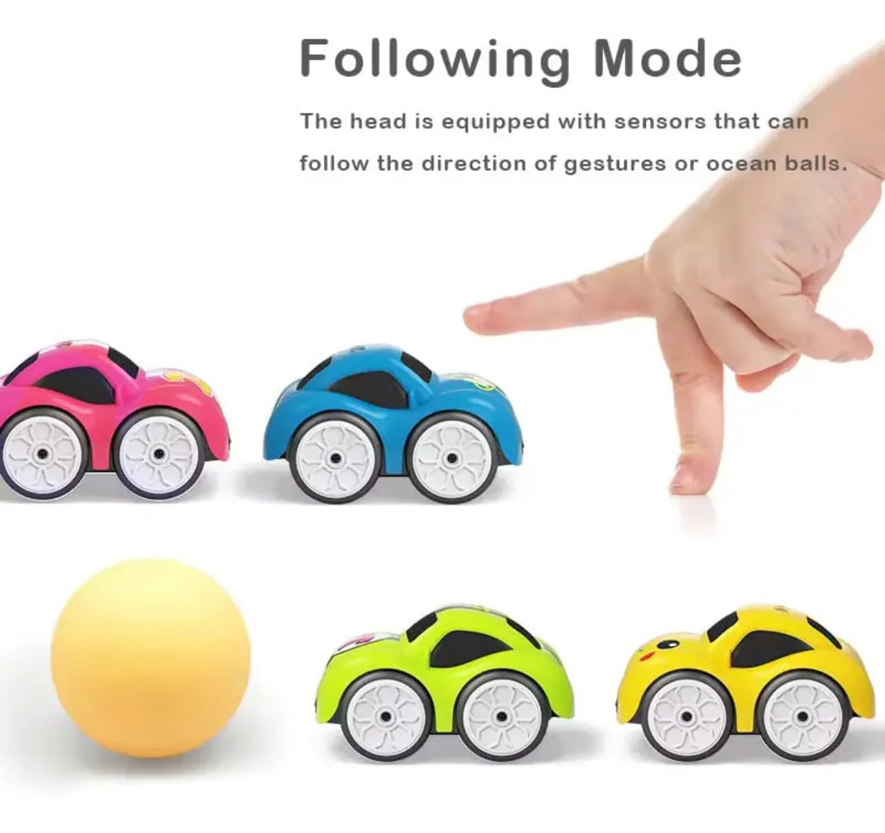 Magic Sensor RC Car for Kids | Gesture Control, Line-Tracking, Obstacle Avoidance, Music & Lights | Smart Mini Toy Car with Type C Charging, Fun Interactive Toy for Kids