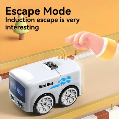 Magic Mini Bus, 2.4 GHZ Inductive Car That Follows Drawn Line, Interactive Magic Mini Bus with Gestures Follow & Escape Modes, Idea Gift for 6+ Kids Boys Girls and Adults (Random Color)