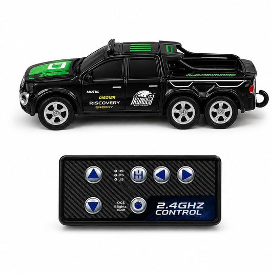 2.4GHz Remote Control Car for Kids, Alloy Body Mini SUV RC Car with 3 Speed Modes, One-Key Demo, LED Lights, USB Rechargeable Battery, Long Range Control Toy Car for Boys & Girls 6+ Years
