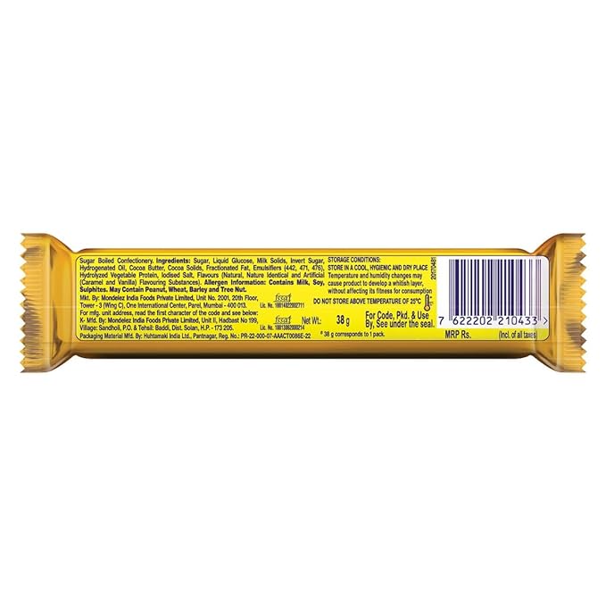 5 Star Chocolate Bar 10 rs - 38g (Pack of 28) | Rich Caramel & Nougat | Delicious Imported Chocolate