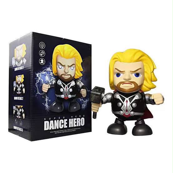 ⚡ Superhero "Dance Hero" Thor  – Interactive Dancing Robot Toy with Lights & Sound