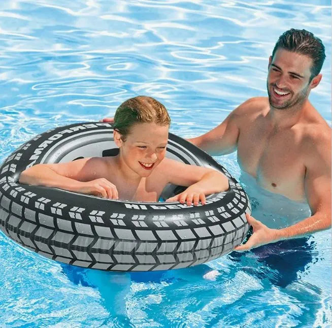 Wet Set Collection - Inflatable Tire Tube Swim Ring