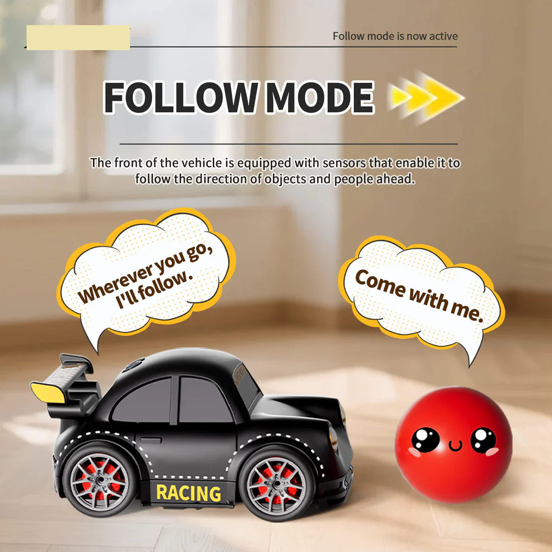 Magic car 2.4GHz Electric Remote & Induction Controlled Mini Drift Car - Smart Escape Mini Drift Car