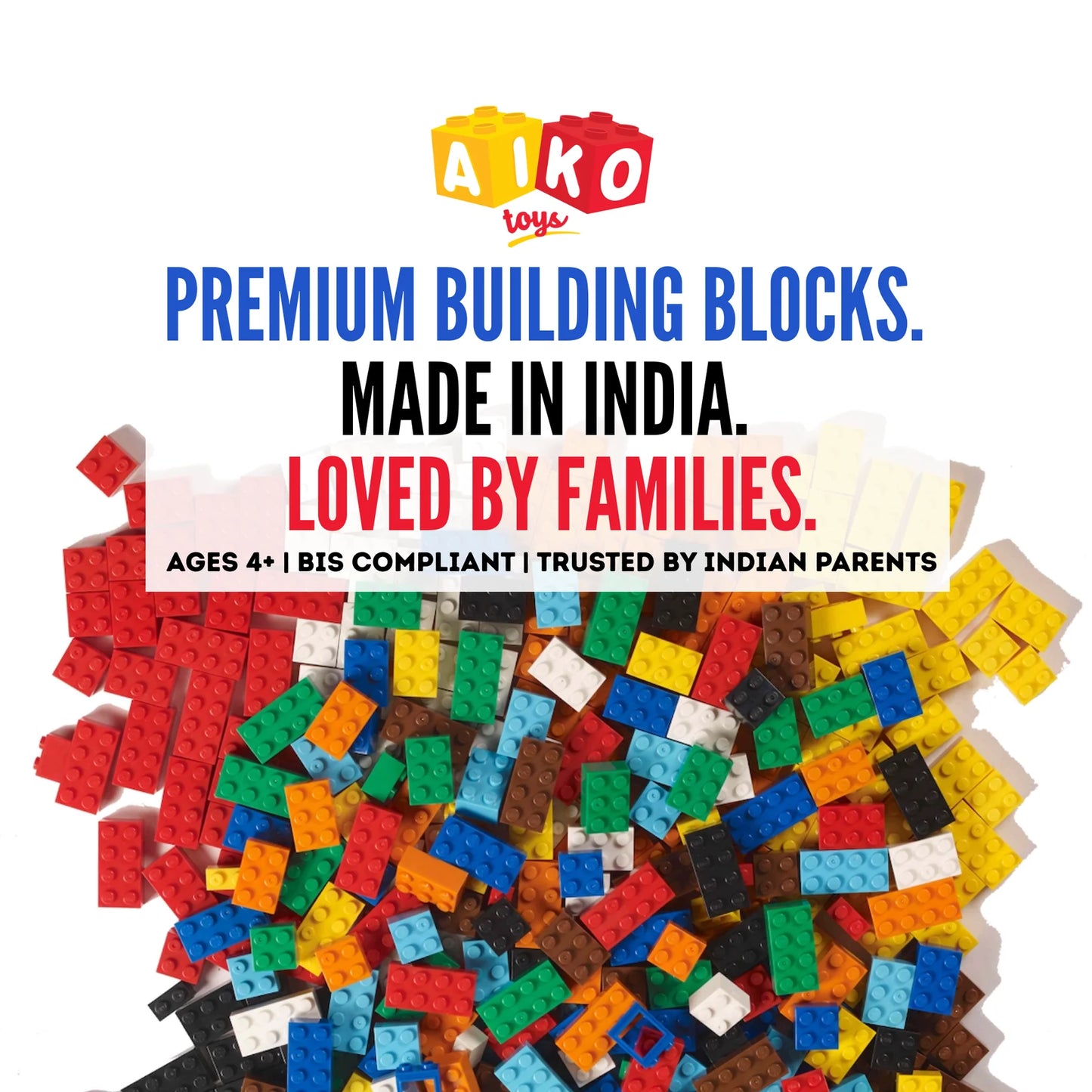 AIKO Box of Blocks | Premium Building Block set