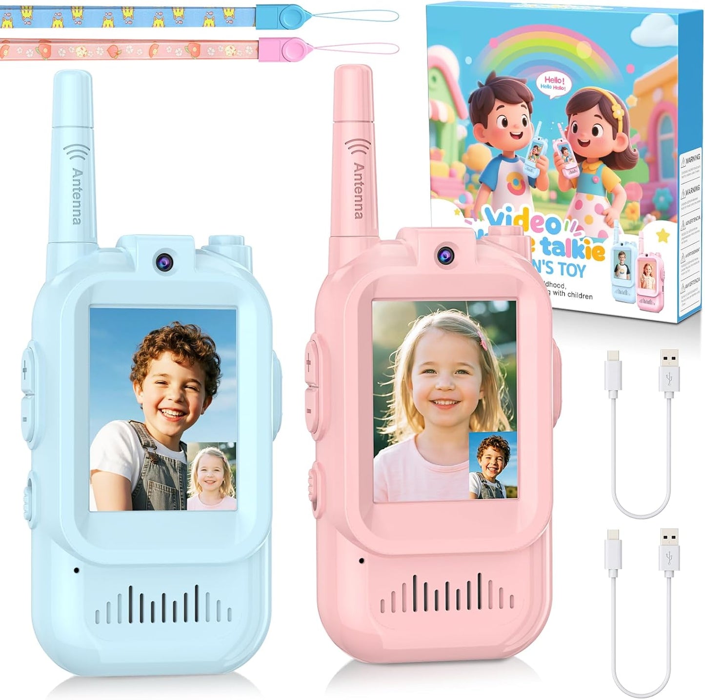 Kids' video walkie-talkies (Pack of 2)