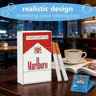 Marlboro Bubbles Lighter-Shaped Case (Kit Includes Cigarette Case + 2 Fake Cigarettes + 2 Bubble Solution Packs) (PACK OF 2)