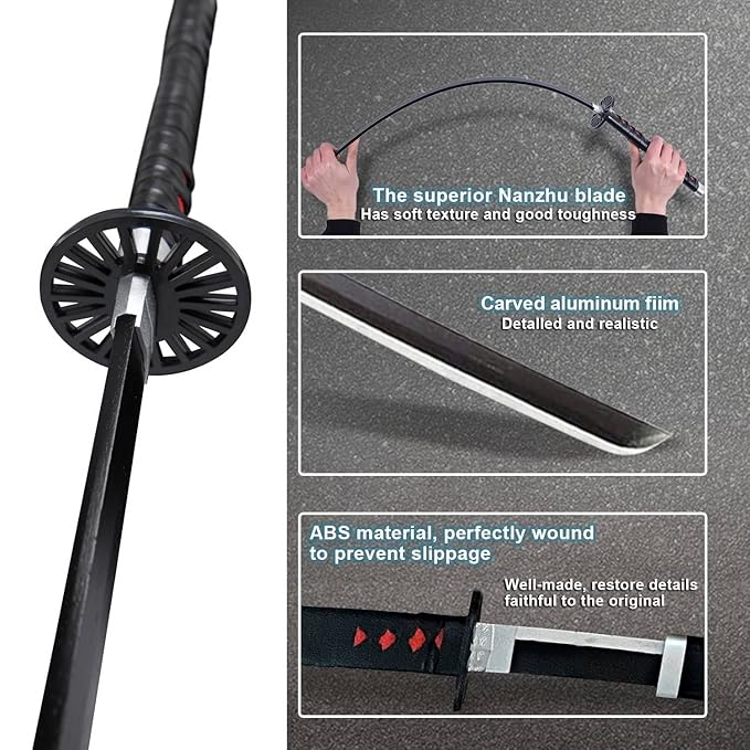 Demon Slayer Bamboo Blade Katana – 40.5'' Cosplay Sword