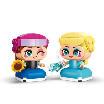 LEGO ǀ Disney Frozen Mini Anna & Elsa - 2 Brick-Built Frozen Toy Characters for Ages 5+ - 43284
