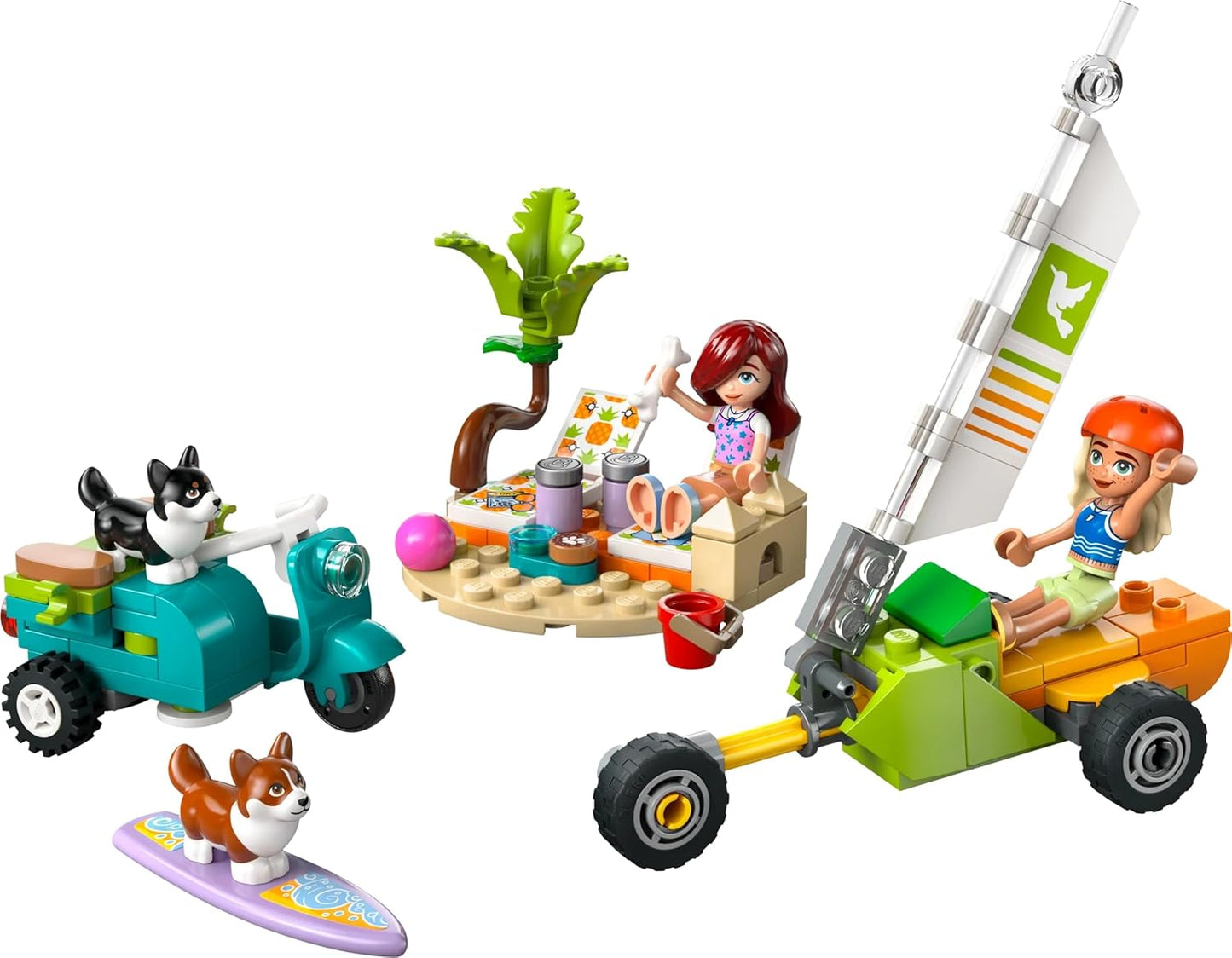 LEGO Friends Surfing Dogs and Scooter Adventure Building Toy 42641 Building Blocks Toys for 6+ Gift for Boys and Girls