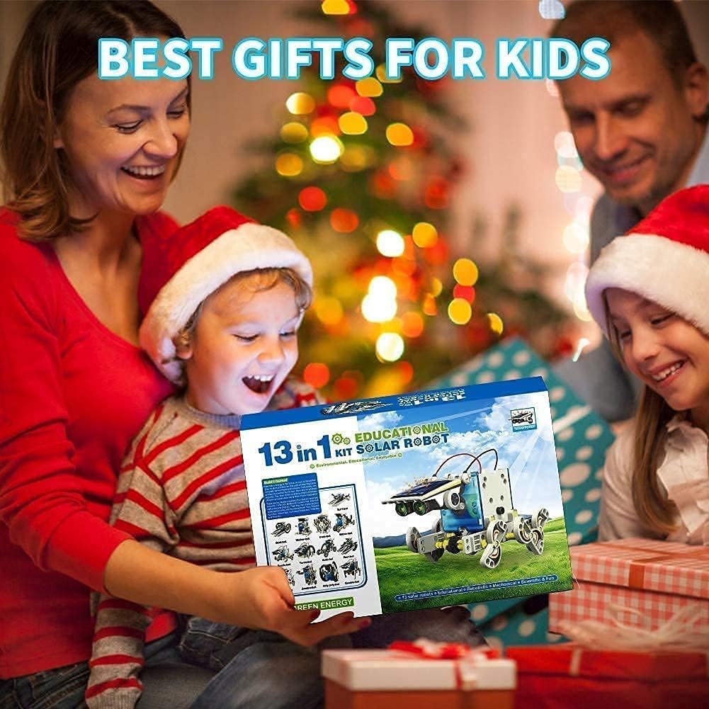 13 in 1 Solar Robot Kit Learning Educational Kids Station, Robot Toy Game Toy for Kids