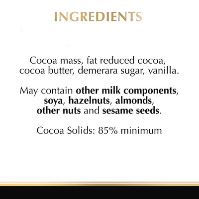 Lindt Excellence 85% Cocoa Bar 100g