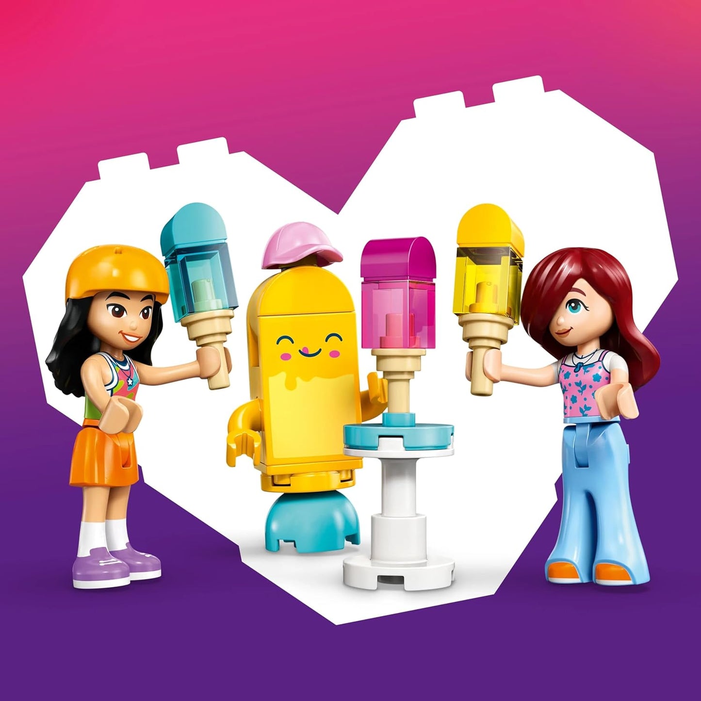 LEGO Friends Ice Cream & Balloon Stand - Pretend Play Toy - 2 Minidolls, Balloons and Bike - 42692
