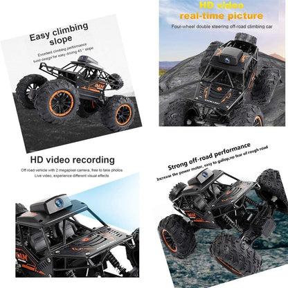 Rock crawler camera car  remote control -Rc Car with 720P HD FPV WiFi Camera|2.4Ghz 1/18 Scale Off-Road Remote Control with mobile control