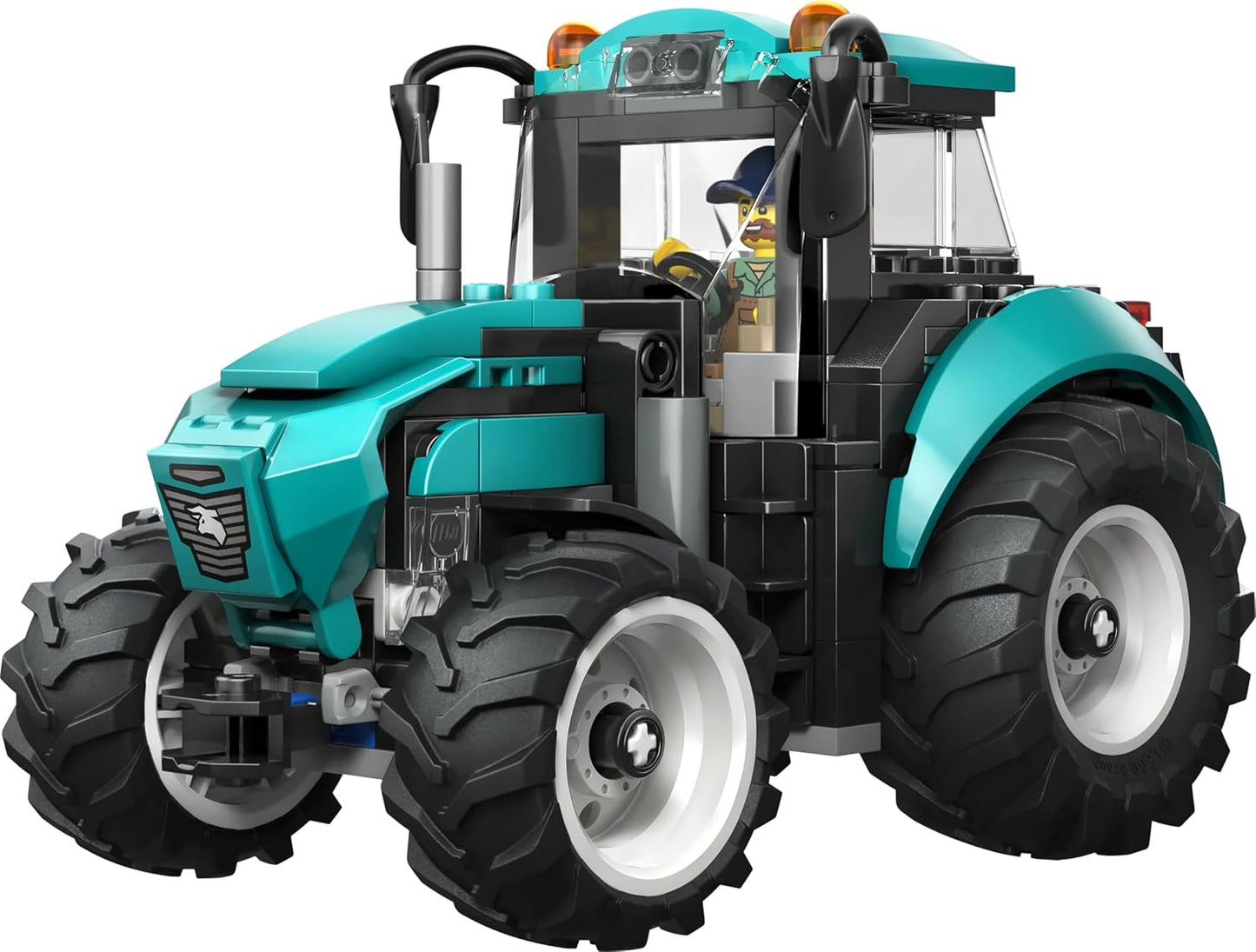 LEGO City Tractor - Farm Toy Building Set with Farmer Minifigure - Gift for Ages 6 and Up - 60498