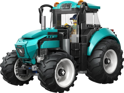 LEGO City Tractor - Farm Toy Building Set with Farmer Minifigure - Gift for Ages 6 and Up - 60498