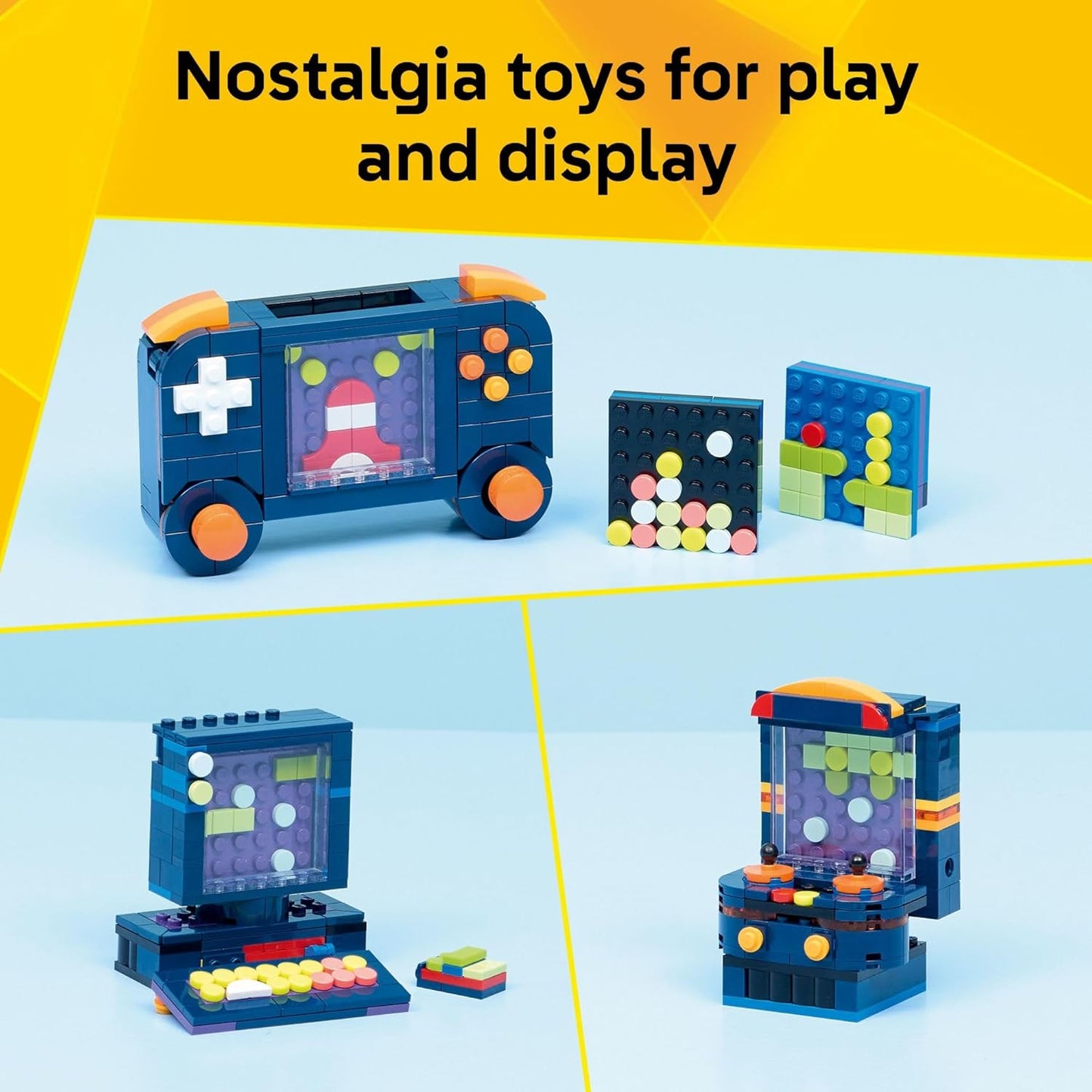 LEGO Creator 3 in 1 Retro Gaming Console Building Toy for Boys & Girls - Kids Build a Console, Mini Arcade Game, or Mini Computer - Gift Idea for Gaming Fans, Ages 8+ - 31380