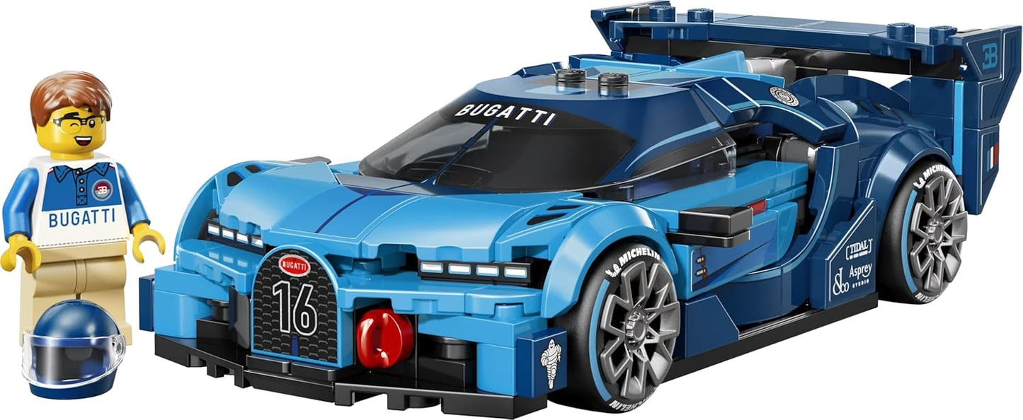 LEGO Speed Champions Bugatti Vision Gran Turismo Hyper Sports Car Model Kit and Building Set 77253