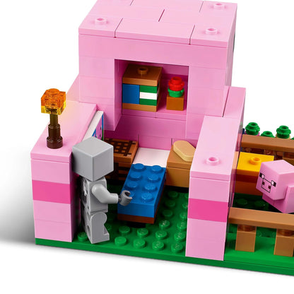 LEGO Minecraft The Baby Pig House Gamer Building Toy Animal Set for Kids 21268 Building Blocks Toys for 7+ Gift for Boys and Girls Visit the LEGO Store