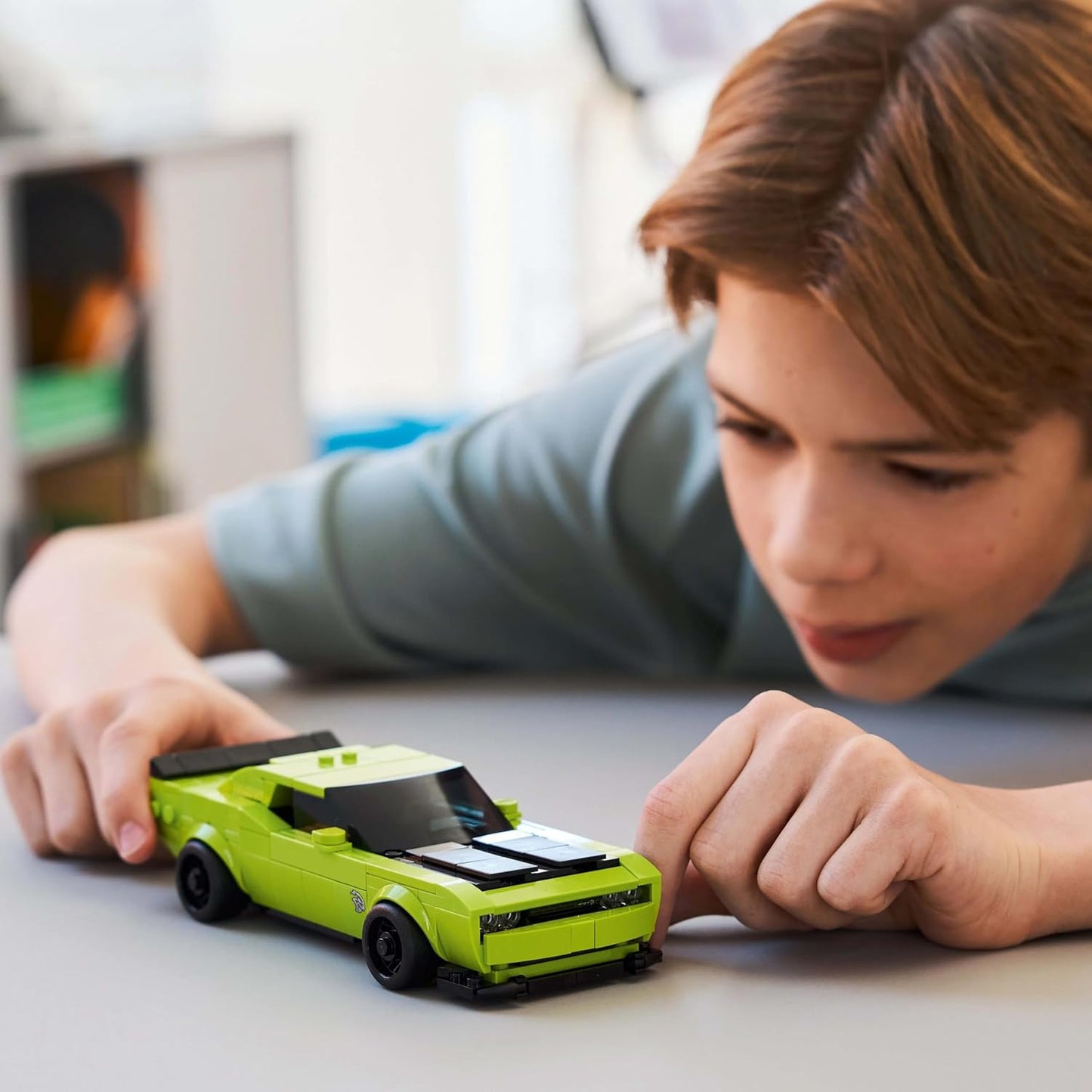 LEGO Speed Champions Dodge Challenger SRT Hellcat Sports Car Toy 77237 Building Blocks Toys for 9+ Gift for Boys and Girls