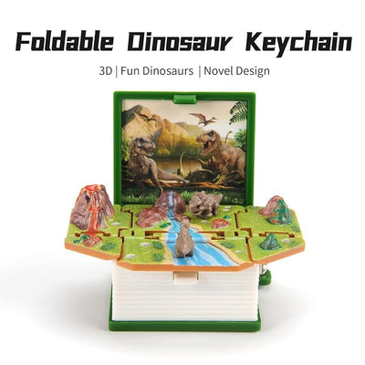 3D Pop Up Dinosaur World Keychain - Ancient Adventure