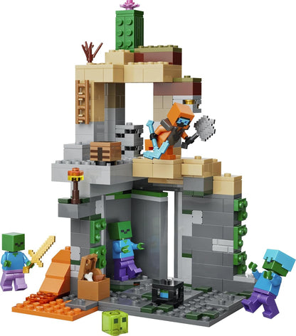 LEGO Minecraft Zombie Dungeon - Pretend Play Building Toy - Kids' Gaming Playset Ages 8+ - 21587