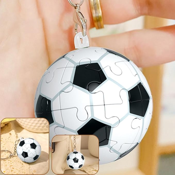 Football Puzzle Keychain - Challenge On the Go