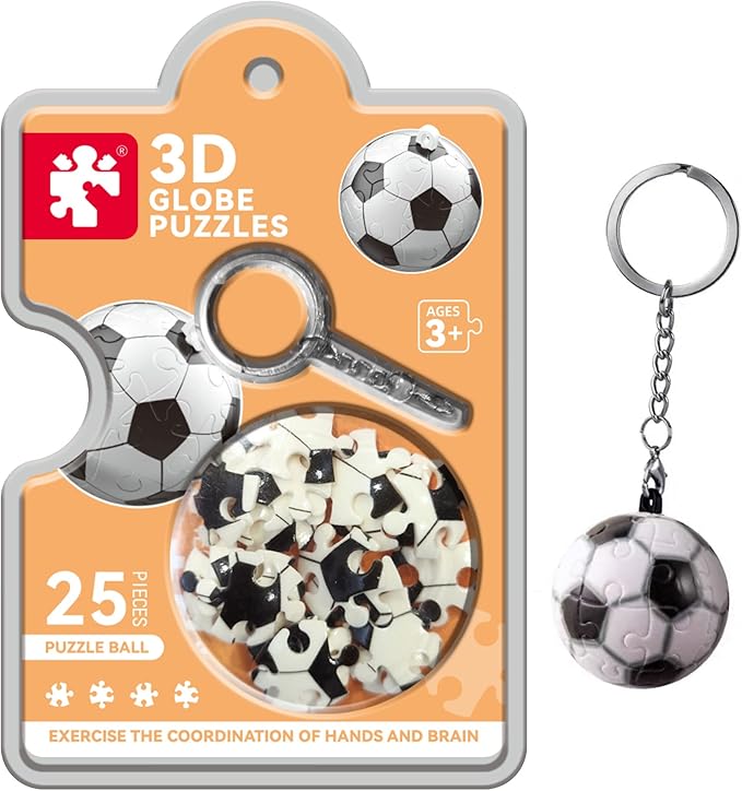 Football Puzzle Keychain - Challenge On the Go