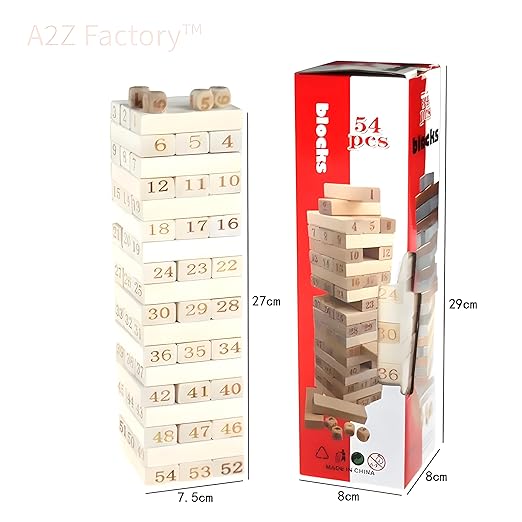 Tumble Tower Block Game 54 pieces