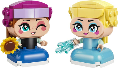 LEGO ǀ Disney Frozen Mini Anna & Elsa - 2 Brick-Built Frozen Toy Characters for Ages 5+ - 43284