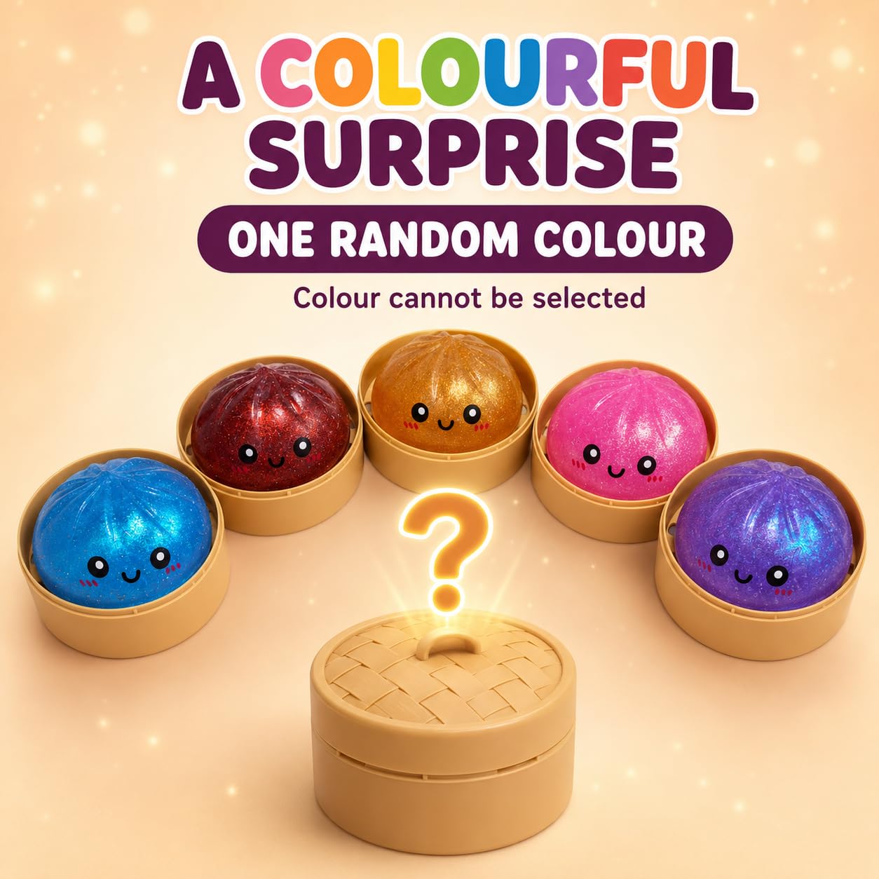 Squishy Ball |Squishy Mystery Box | Cute Big Stress Ball | Fidget Sensory Toy for Adults Anxiety Relief | (PC of 1 Multi - Colour)